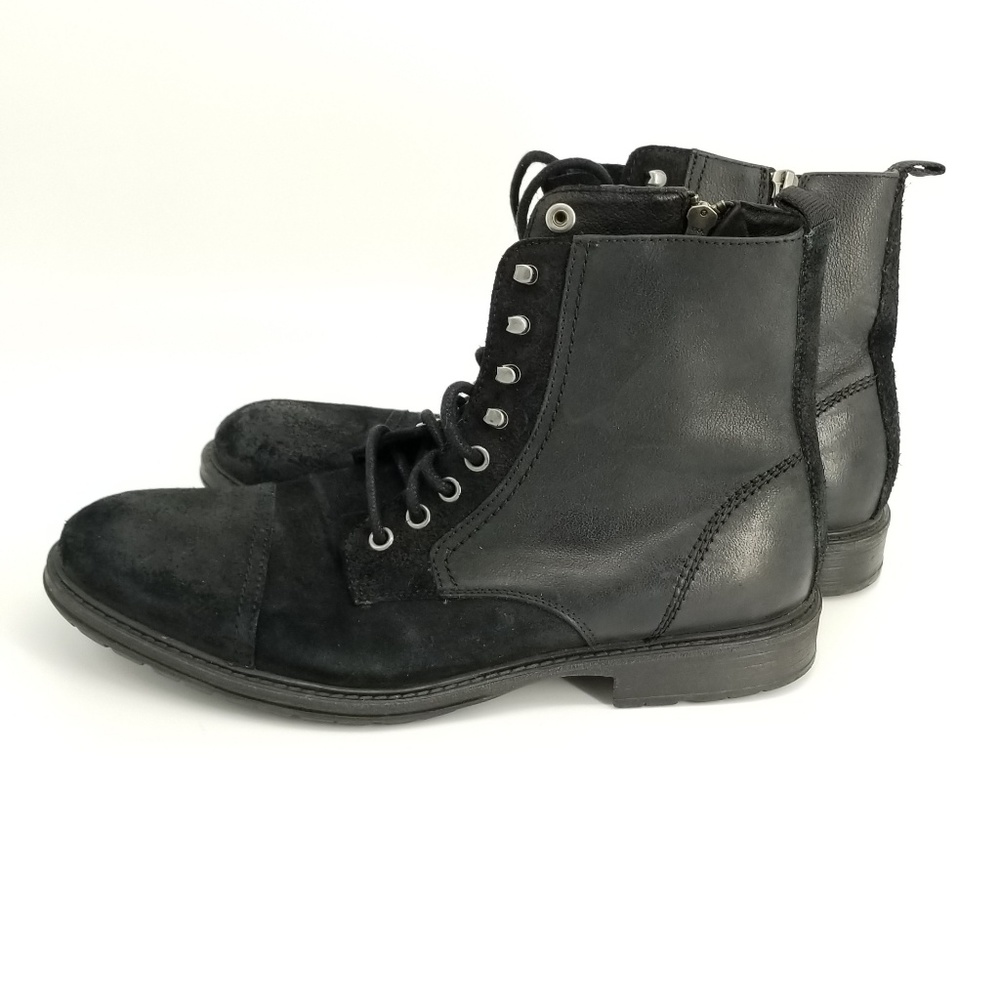 The Rail Mens Derek Cap Toe Leather Chukka Boots